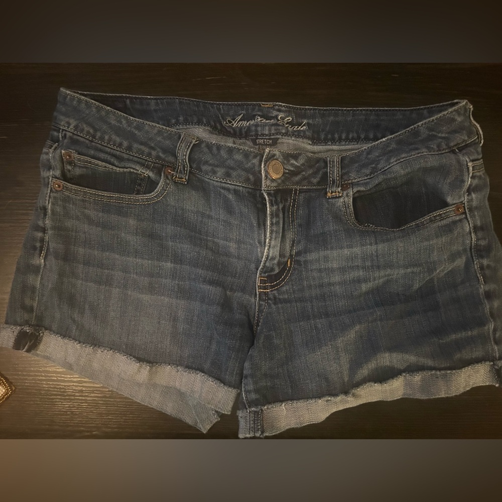 American Eagle Outfitters Dark Blue Jean Shorts